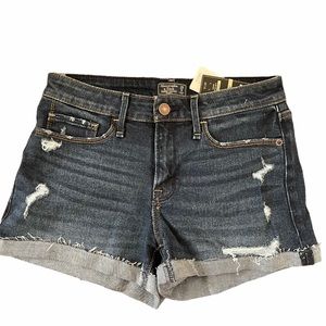 NWT Abercrombie denim shorts, distressed, frayed